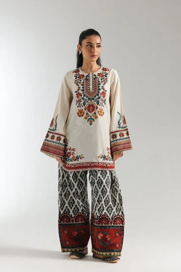 Aprikot Digital Printed 2-Piece – Zahra Pret
